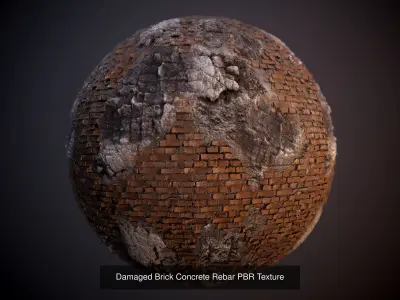 55 Brick Concrete Wall Seamless PBR Texture Collection 01 Texture