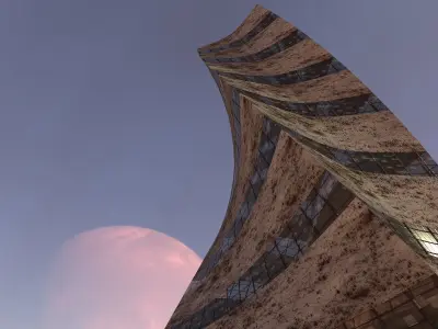 Post Apocalyptic building 2 3D model