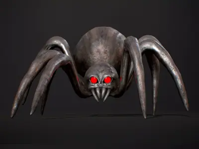 Spider H1 - Game Ready Low-poly 3D model