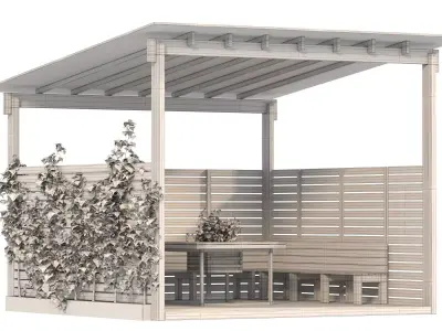 Backyard Gazebo 3D model