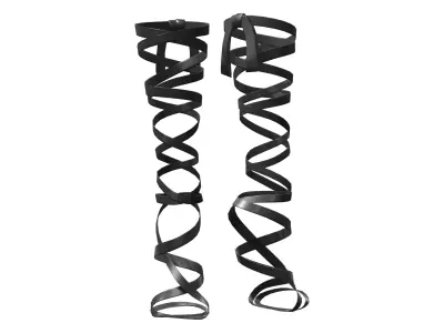 Wrap Heels Low-poly 3D model