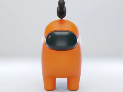 Among Us Knife Hat Character 3D model