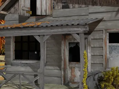 Old house exterior 3D model