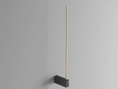 FINLIN wall light with gold pole 3D model