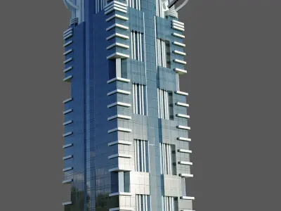 al hekma tower - Dubai 3D model