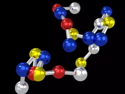Amino Acids 20 gencomplexity v1 004 Low-poly 3D model