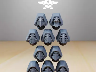 Space Knights Helmet 3D print model