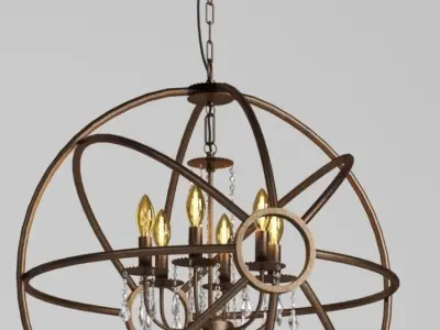 Hanging Lamp LOFT HOUSE P-74-2 3D model
