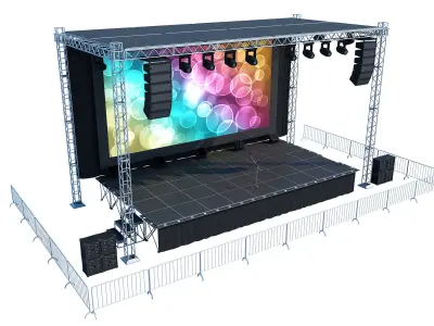 Concert Stage 3D model buy
