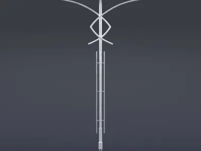 Street lamp 3D model 3