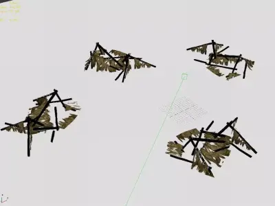 Damage - Tent 03 3D model