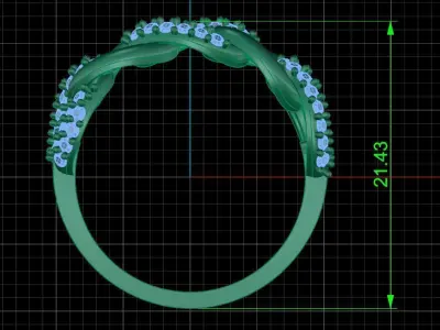 Jewelry ring 434 3D print model