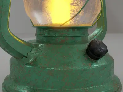 Old Lantern - Low Poly Low-poly 3D model