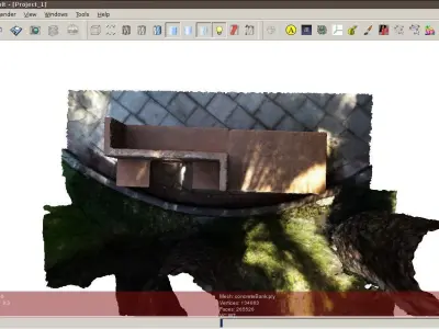 concrete bank 3D model