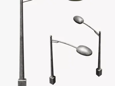 Lamp Street Light Post Series ModernUrbanLux LT1 N4 3D model