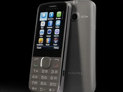 Alcatel One Touch 2005 Officer Low-poly 3D model