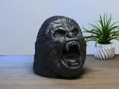 gorilla headphone stand Headset Stand Perfect Gamer  3D print model