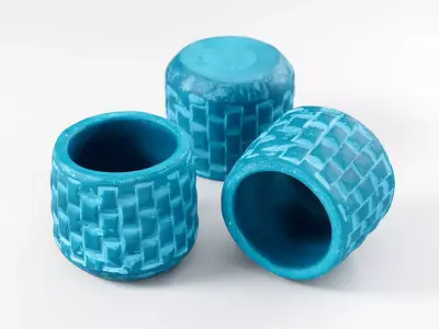 Flower Pot Small Low-poly 3D model