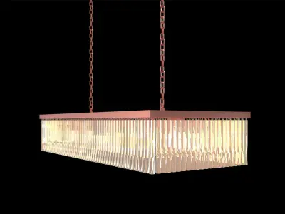 RECTUNGULAR CHYNDELIER 3D model