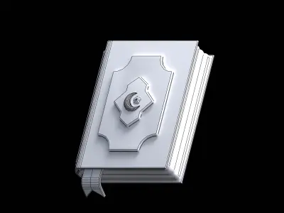 islamic quran Low-poly 3D model