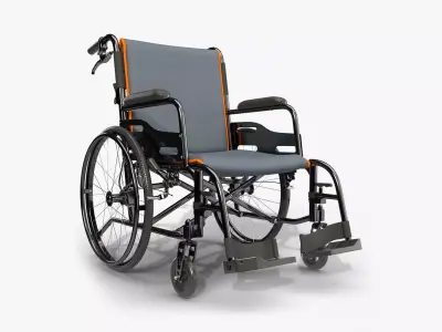 Light wheelchair manual 02 3D model