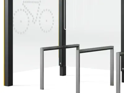 Bicycle parking Aureo Velo by mmcite 3D model