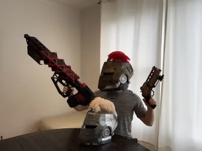 Destiny 2 Iron Companion Titan Helmet 3D print model