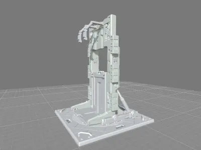 MHB08FMF-Full Mechanic Detail Mech Hangar Fixture Display 3D print model