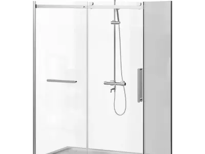 Shower corner and alcove door Vincea Como Soft 3D model