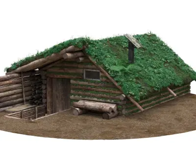 Forest Hut 3D model