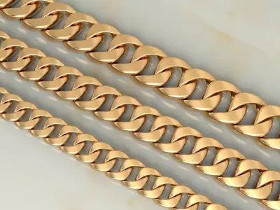 Edge Cuban Link Chain Size Pack 3D print model