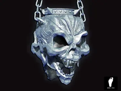 3D Skeleton Chandelier 3D model