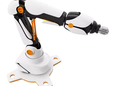 Mechanical ARM Low-poly 3D model from CGTrader