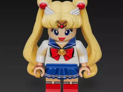 Lego Saylor Moon 3D print model