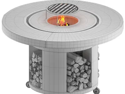 Table Elbrus Grill 3D model