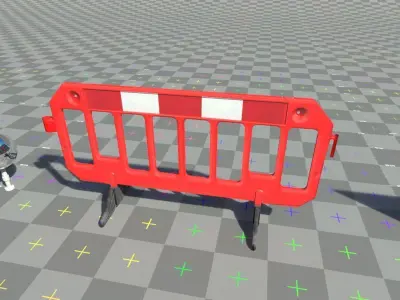Road segregation barrier Chapter 8 - Version2 Low-poly 3D model