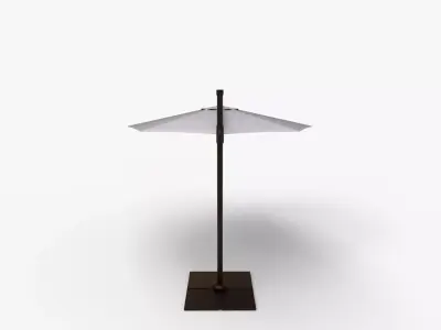 Cantilever Umbrella with Base 3D model