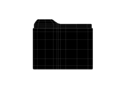 Folder Icon v1 001 Low-poly 3D model