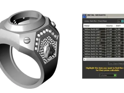 Jewelry ring 443 3D print model