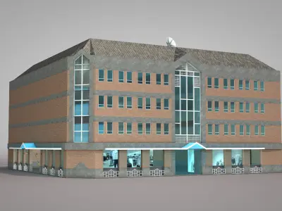 Gallery Building 3D model