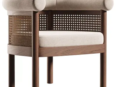 Jensen Dining Chair Low-poly 3D model