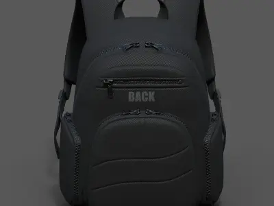 Backpack Camping bag baggage Color  Low-poly 3D model purchase