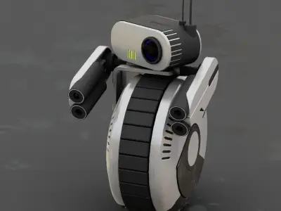 Wheel Droid  rigged character 3D model purchase