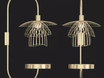 PAPILLON wall lamp 3D model