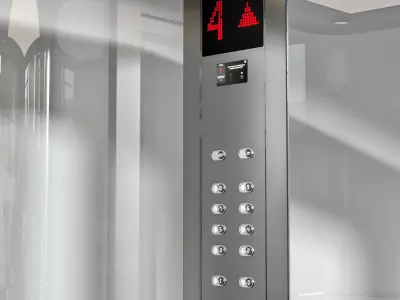 Glass Elevator No21 A 3D model