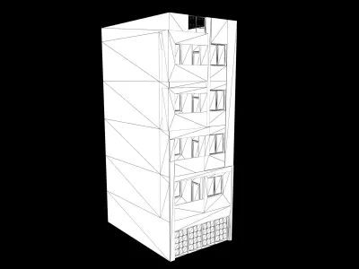 exterior building 3D model buy