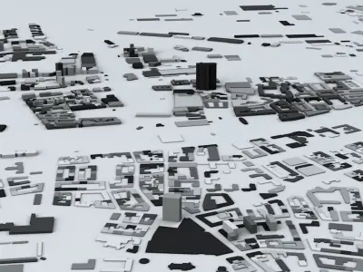 Malmo Streets and Buildings 3D model