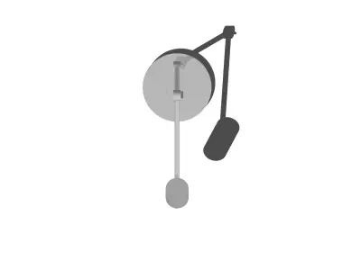 Modern Adjustable Desk Lamp Minimalist 3D Model Low-poly 3D model