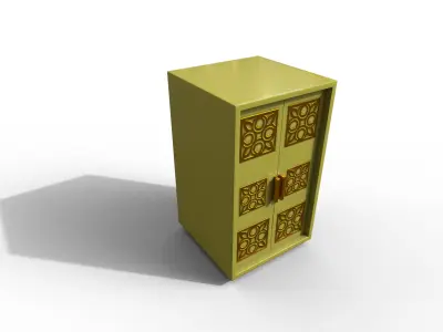 Pack 2 Modern Furniture 3D Model Low-poly 3D model