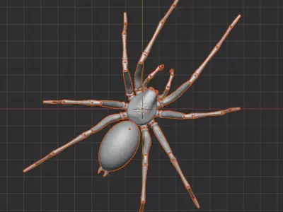 Artist Mannequin Spider Rigged 3D model